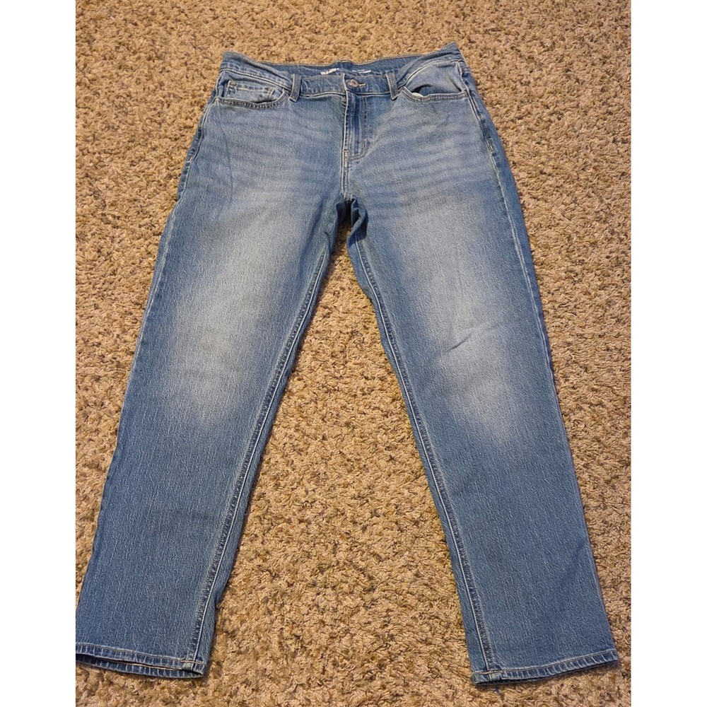 Old Navy Mid-Rise Wow‎ Boyfriend Jeans Women's Size 8 Blue